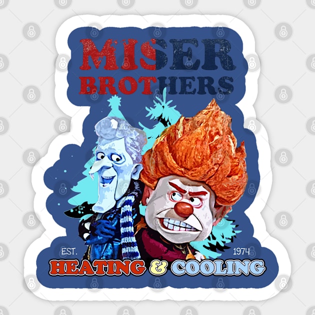 Miser Brothers Cooling & Heating Sticker by MATERAZEKA